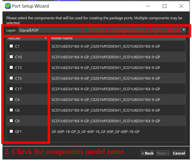 Figure 2.3.2 Port Setup Wizard