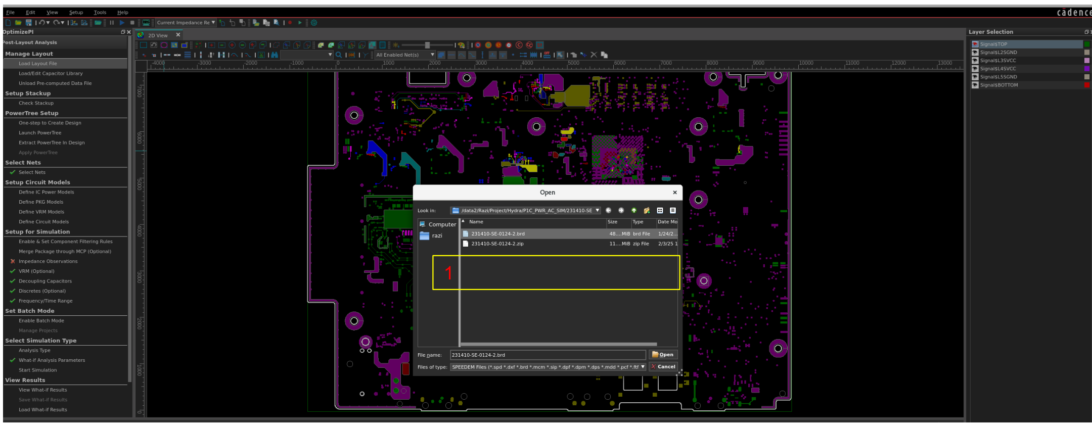 Load brd file