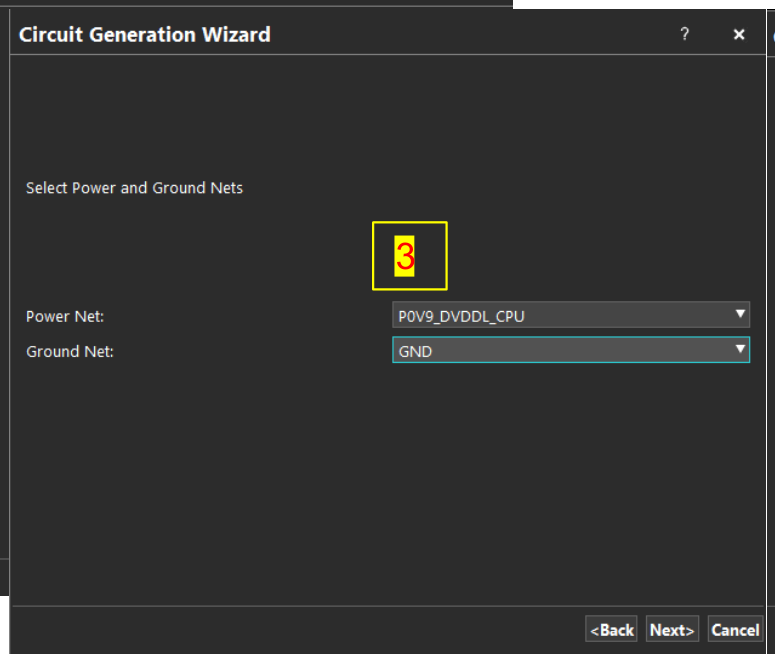 VRM circuit generation wizard