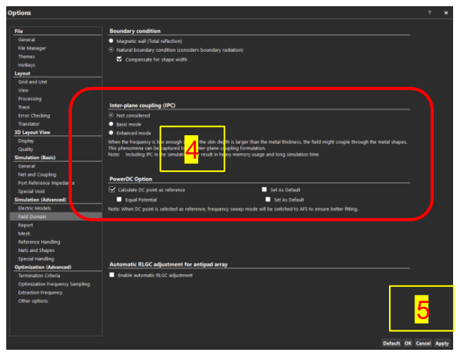 Calculate DC point as reference