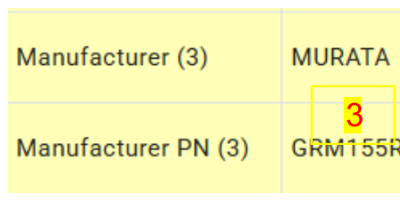 Manufacturer information