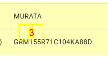 Manufacturer part number