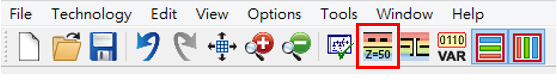 圖 1.12：Controlled Impedance Line toolbar